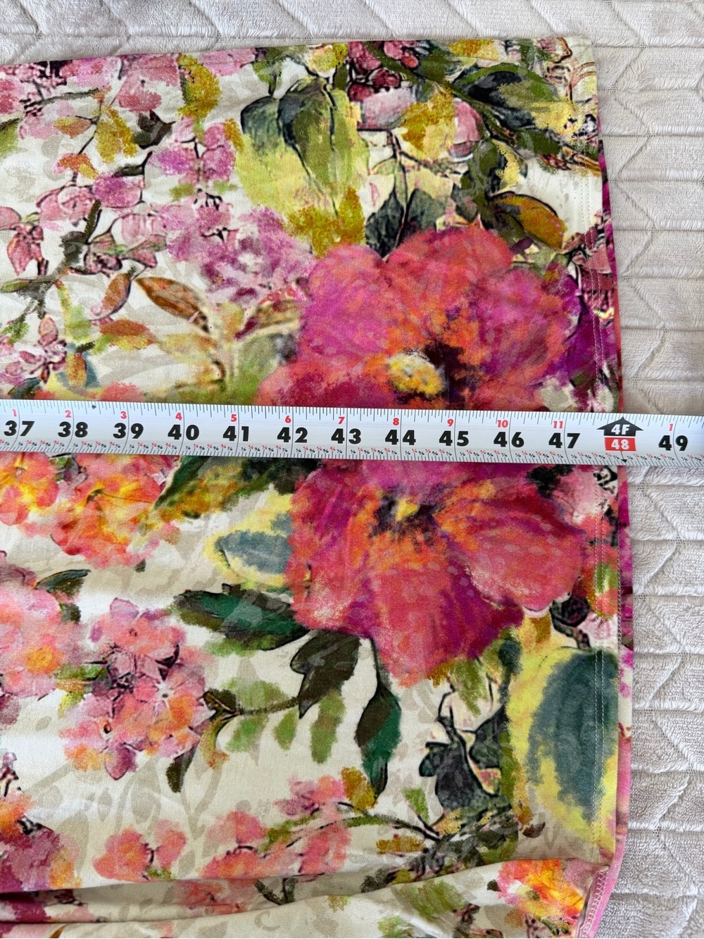 Soft Surroundings Floral Print 3/4 Sleeve Jersey Knit Maxi Dress 3X - Picture 10 of 11